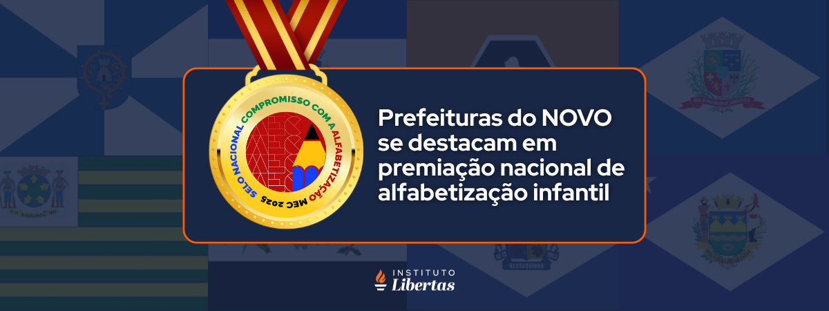 Prefeituras do NOVO se destacam em premiação nacional de alfabetização infantil